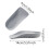 Orthopedic Height Insoles with Adjustable Heel Lift and 2