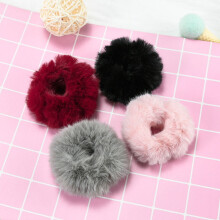 Supvox Dikke Haarelastiekjes Scrunchies Pluche Materiaal 8 stuks