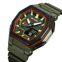 Montre sport pour homme Ă double fuseau horaire avec bracelet en caoutchouc