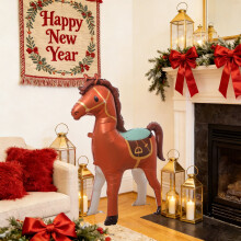 Inflatable Standing Horse Decor for Western Farm Equestrian