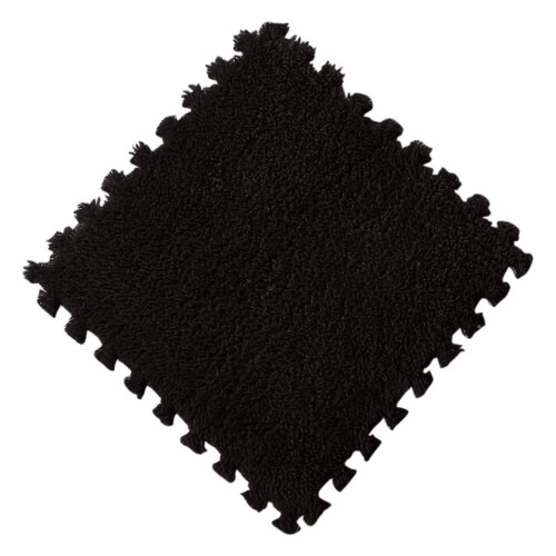 Plush Foam Interlocking Floor Mats with Edges 12 pcs
