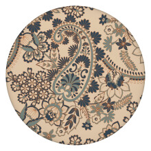 Nappe ronde en tissu Oxford lavable, 114–132 cm