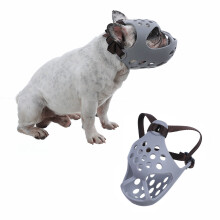 Dog Muzzle for Short Snouts Breathable Rubber 1 Piece