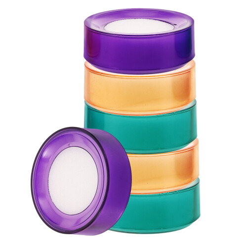 Sponge Finger Moistener for Office Counting 6 Pcs