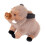 Vildsvin plysdukke kaffefarvet 23 cm polyester 1