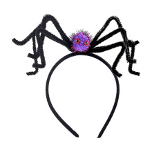 Halloweenská čelenka s pavoukem a ohebným kovovým drátem pro
