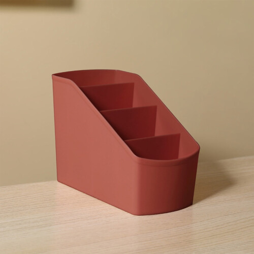 EGYMEN Desk Caddy Compact Storage Tray Red