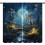 Mushroom Curtains Moon Pattern Rod Pocket Thermal 2 Panels 1