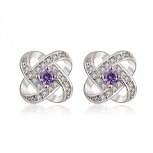 Oorstekers van 925 sterling zilver met kubische zirkonia