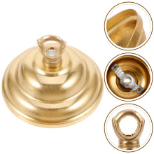 Golden Copper Ceiling Plate with Hook for Pendant Lights