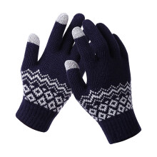 Knitted Wool Gloves Windproof Touchscreen Unisex