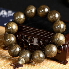 Pulseira Jin Si Nan Ebony Buddha Bead de 20mm para homem