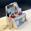 Staande make-uptas, waterdicht, grote capaciteit, verticaal 1