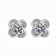 Oorbellen van 925 sterling zilver met kubische zirkonia voor dames