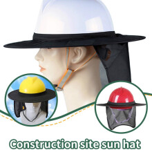 Hard Hat Cover Wide Brim Sun Shade Neck Protector