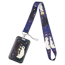 Clear scratch-resistant badge holder with patterned design