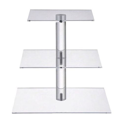 Acrylic Cupcake Display Stand with LED Light 3-Tier