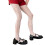 Women's Sheer Fishnet Lace Pantyhose with Floral Pattern 1