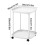 Table d'appoint à roulettes avec étagère de rangement (1 unité) 3