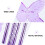 Carillon éolien papillon en plastique violet, 1 pièce 3
