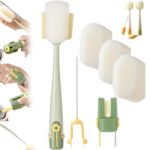 MOQIN 5-teiliges Flaschenbürsten-Set für Babyflaschen, Becherdeckel und Strohhalme