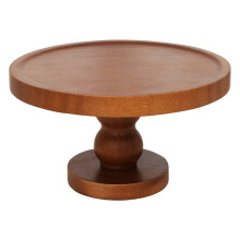 Présentoir à cupcakes rond en bois, 30 cm (12 pouces)