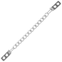 Cabinet Door Hanging Chain Metal Silver 1 Set