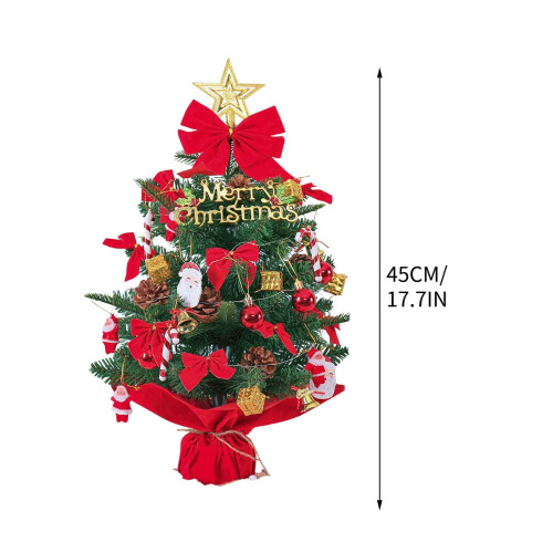 18 Inch Artificial Christmas Tree with Warm White Lights 2