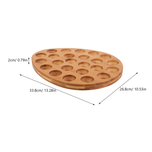 Suporte para ovos de madeira para bancada de cozinha (1 peça) 1