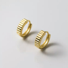 925 sterling zilveren huggie oorringen 10 mm