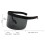 Oversized Mirrored Sunglasses Unisex Shield Style 3