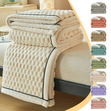 Couverture en flanelle polaire extra épaisse double couche 78,74 x 59,05