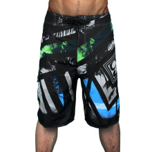 Costume da bagno da uomo ad asciugatura rapida, pantaloncini da spiaggia neri, taglia M