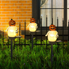 Halloween duch dýňová lucerna solární světlo venkovní pryskyřice