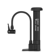 Cykelpump i PP-stål, kompakt och bärbar med utbytbar låda
