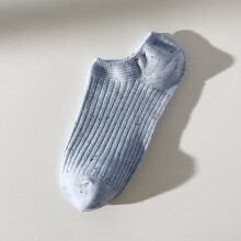 Damen-Sneakersocken, blau, rutschfest, niedrig geschnitten, 10 Paar