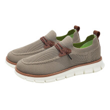 Mocassini casual da uomo color kaki EU45 Suola morbida Rete traspirante
