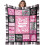 Couverture rose pour canapé et lit 50x60 pouces 1