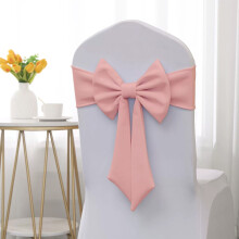 Ensemble de 4 nœuds élastiques pour chaises, idéal pour banquets et mariages.