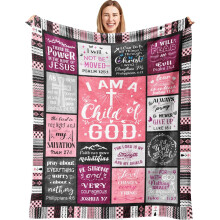 Christian Bible Verse Throw Blanket Flannel 50x40 inch