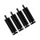 Black Adjustable Sofa Feet 15cm 4 Pcs 3
