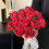 Bouquet decorativo di rose artificiali blu, rosa e viola 1