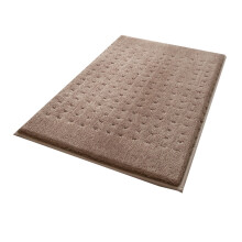 Tapis de bain en microfibre marron 51 x 81 cm (20 x 32 pouces) antidérapant et absorbant