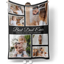 Couverture photo personnalisée 150x200cm Douce Cadeau Personnalisé