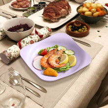 Plateau carré de service 20x20cm grande capacité