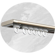 Rail de plafond en aluminium pour rideaux, blanc, 130 cm