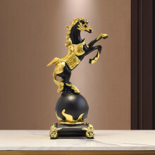Figurine de cheval en résine, sculpture décorative, 1 pièce