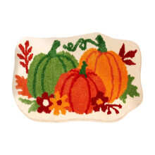Tappetino da cucina/bagno con zucca del Ringraziamento (confezione da 1)
