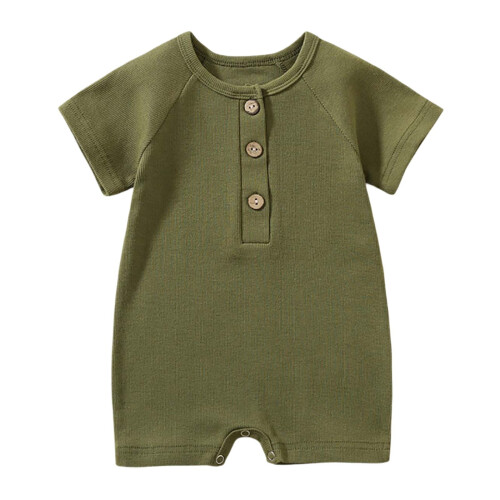 Baby-Strampler aus Bio-Baumwolle, Grün, 3-6 Monate