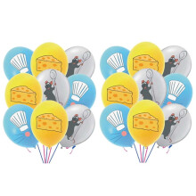 Kit de décoration de fête Ratatouille avec 12 ballons en latex
